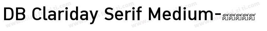 DB Clariday Serif Medium字体转换